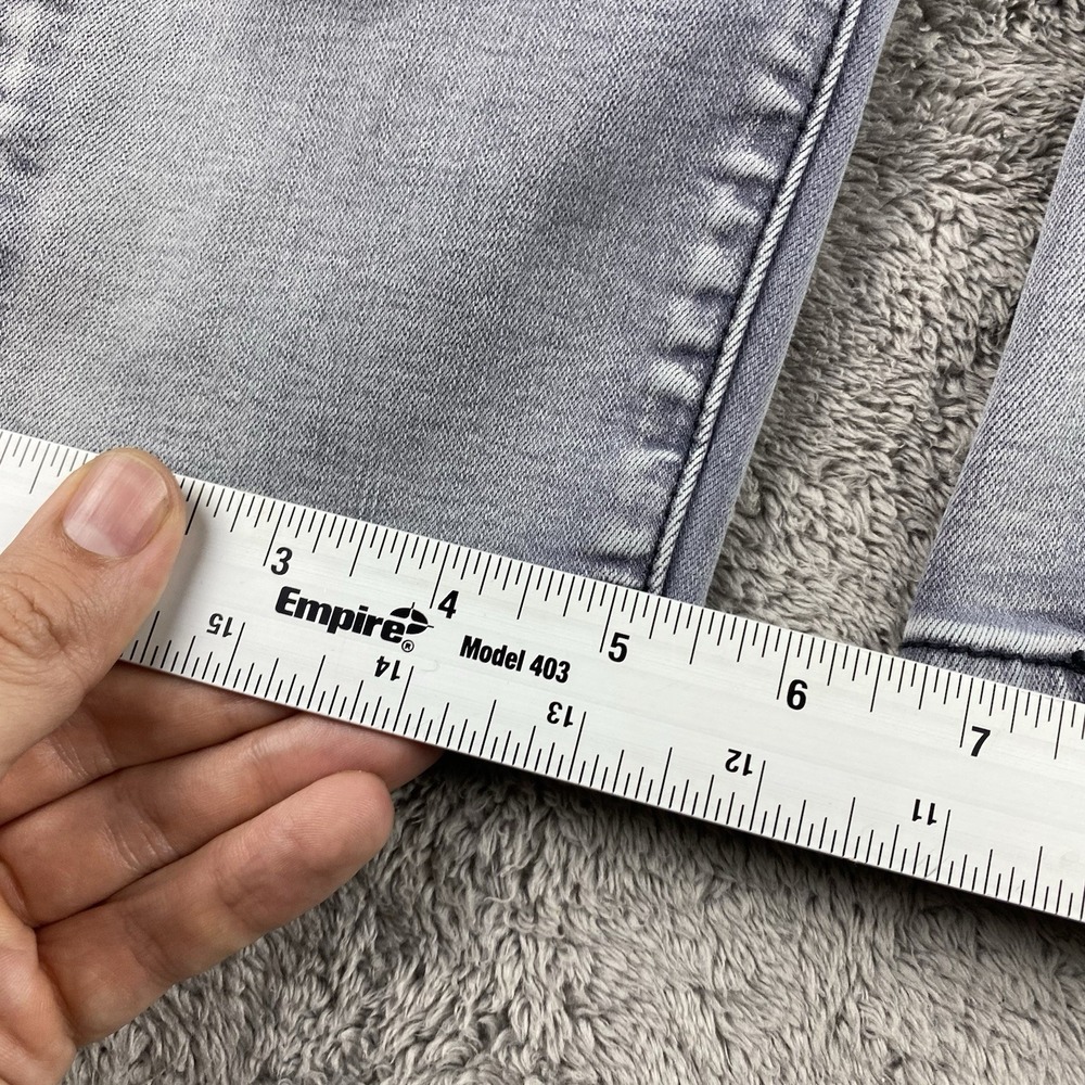 American Eagle Super Stretch Hi-Rise Jegging Pants Womens 12 R‎ Gray Distressed - Picture 4 of 15